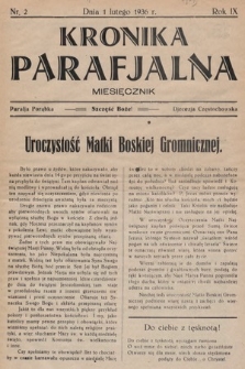 Kronika Parafjalna : miesięcznik. 1936, nr 2 |PDF|