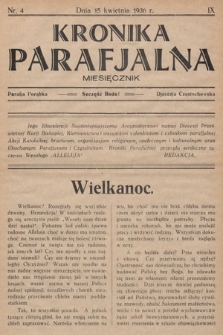 Kronika Parafjalna : miesięcznik. 1936, nr 4 |PDF|
