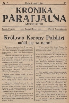 Kronika Parafjalna : miesięcznik. 1936, nr 5 |PDF|