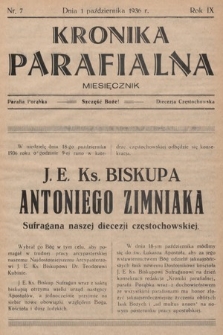 Kronika Parafjalna : miesięcznik. 1936, nr 7 |PDF|