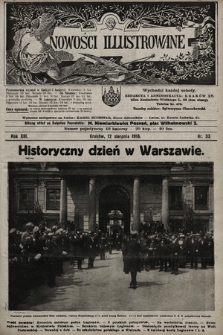 Nowości Illustrowane. 1916, nr 33 |PDF|