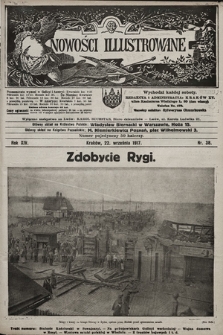 Nowości Illustrowane. 1917, nr 38 |PDF|