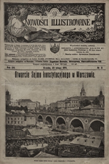 Nowości Illustrowane. 1919, nr 8 |PDF|