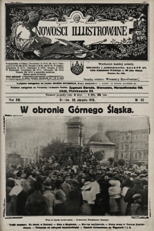 Nowości Illustrowane. 1919, nr 35 |PDF|