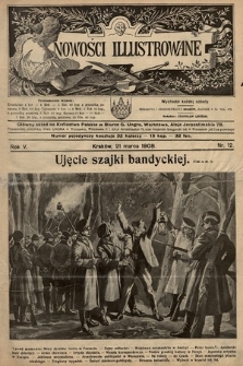 Nowości Illustrowane. 1908, nr 12 |PDF|