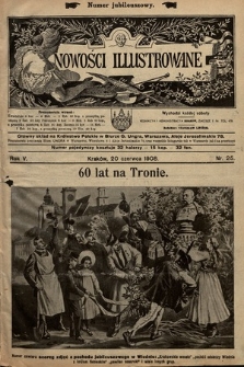 Nowości Illustrowane (numer jubileuszowy). 1908, nr 25 |PDF|