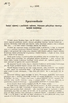 [Kadencja I, sesja III, al. 39] Alegaty do Sprawozdań Stenograficznych z Trzeciej Sesyi Sejmu Galicyjskiego z roku 1865-1866. Alegat 39