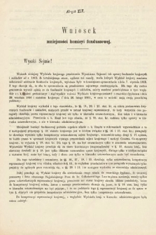 [Kadencja I, sesja III, al. 45] Alegaty do Sprawozdań Stenograficznych z Trzeciej Sesyi Sejmu Galicyjskiego z roku 1865-1866. Alegat 45