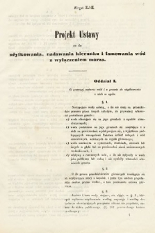 [Kadencja I, sesja III, al. 47] Alegaty do Sprawozdań Stenograficznych z Trzeciej Sesyi Sejmu Galicyjskiego z roku 1865-1866. Alegat 47