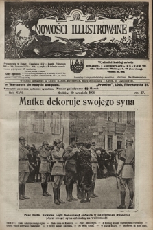 Nowości Illustrowane. 1921, nr 37 |PDF|