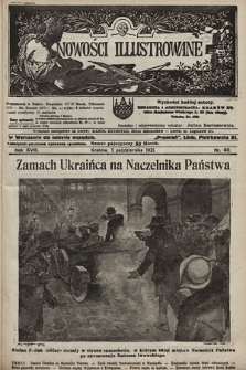 Nowości Illustrowane. 1921, nr 40 |PDF|