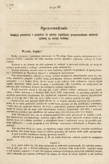 [Kadencja I, sesja III, al. 52] Alegaty do Sprawozdań Stenograficznych z Trzeciej Sesyi Sejmu Galicyjskiego z roku 1865-1866. Alegat 52