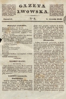 Gazeta Lwowska. 1843, nr 2