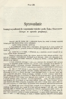 [Kadencja I, sesja III, al. 53] Alegaty do Sprawozdań Stenograficznych z Trzeciej Sesyi Sejmu Galicyjskiego z roku 1865-1866. Alegat 53