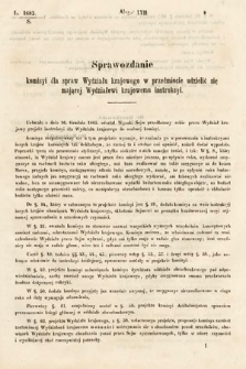 [Kadencja I, sesja III, al. 57] Alegaty do Sprawozdań Stenograficznych z Trzeciej Sesyi Sejmu Galicyjskiego z roku 1865-1866. Alegat 57