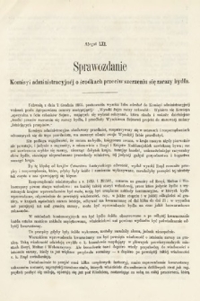 [Kadencja I, sesja III, al. 61] Alegaty do Sprawozdań Stenograficznych z Trzeciej Sesyi Sejmu Galicyjskiego z roku 1865-1866. Alegat 61