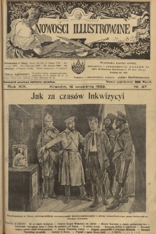 Nowości Illustrowane. 1922, nr 37 |PDF|