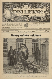 Nowości Illustrowane. 1922, nr 43 |PDF|