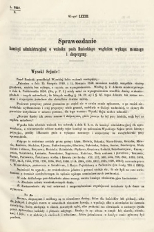 [Kadencja I, sesja III, al. 73] Alegaty do Sprawozdań Stenograficznych z Trzeciej Sesyi Sejmu Galicyjskiego z roku 1865-1866. Alegat 73