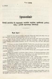 [Kadencja I, sesja III, al. 78] Alegaty do Sprawozdań Stenograficznych z Trzeciej Sesyi Sejmu Galicyjskiego z roku 1865-1866. Alegat 78