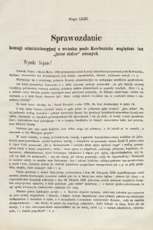 [Kadencja I, sesja III, al. 79] Alegaty do Sprawozdań Stenograficznych z Trzeciej Sesyi Sejmu Galicyjskiego z roku 1865-1866. Alegat 79