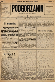 Podgórzanin : tygodnik społeczno-literacki. 1900, nr 2 |PDF|
