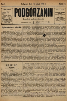 Podgórzanin : tygodnik społeczno-literacki. 1900, nr 8 |PDF|