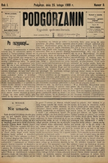 Podgórzanin : tygodnik społeczno-literacki. 1900, nr 9 |PDF|