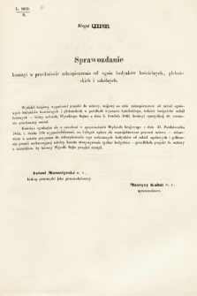 [Kadencja I, sesja III, al. 88] Alegaty do Sprawozdań Stenograficznych z Trzeciej Sesyi Sejmu Galicyjskiego z roku 1865-1866. Alegat 88