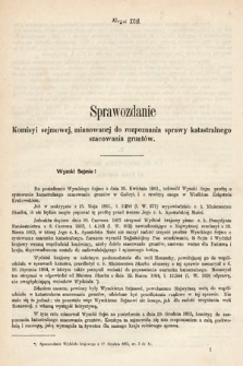 [Kadencja I, sesja III, al. 92] Alegaty do Sprawozdań Stenograficznych z Trzeciej Sesyi Sejmu Galicyjskiego z roku 1865-1866. Alegat 92