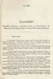 [Kadencja I, sesja III, al. 93] Alegaty do Sprawozdań Stenograficznych z Trzeciej Sesyi Sejmu Galicyjskiego z roku 1865-1866. Alegat 93