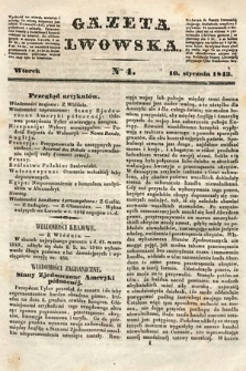 Gazeta Lwowska. 1843, nr 4