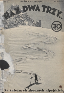 Raz, Dwa, Trzy : ilustrowany kuryer sportowy. 1935, nr 2