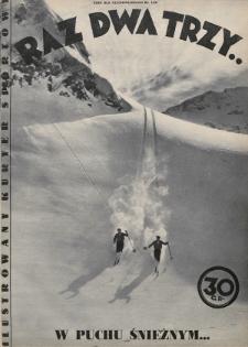 Raz, Dwa, Trzy : ilustrowany kuryer sportowy. 1935, nr 4