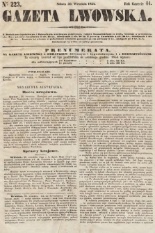 Gazeta Lwowska. 1854, nr 223