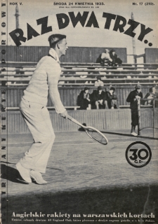 Raz, Dwa, Trzy : ilustrowany kuryer sportowy. 1935, nr 17