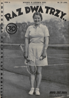 Raz, Dwa, Trzy : ilustrowany kuryer sportowy. 1935, nr 25