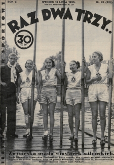 Raz, Dwa, Trzy : ilustrowany kuryer sportowy. 1935, nr 29