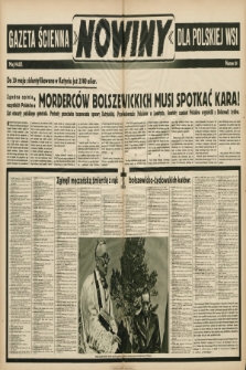 Nowiny : gazeta ścienna dla polskiej wsi. 1943, nr 61 |PDF|