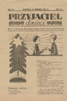 Przyjaciel Dzieci : dodatek do „Robotnika”.R.7[!], nr 19 (24 grudnia 1931)