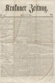 Krakauer Zeitung.[Jg.1], Nro. 4 (7 Jänner 1857)