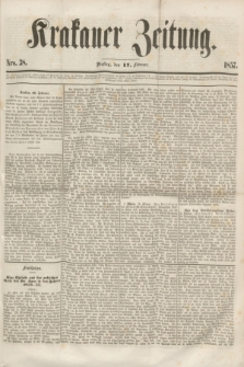 Krakauer Zeitung.[Jg.1], Nro. 38 (17 Februar 1857)