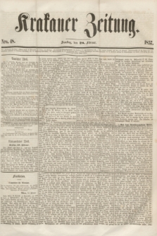 Krakauer Zeitung.[Jg.1], Nro. 48 (28 Februar 1857)