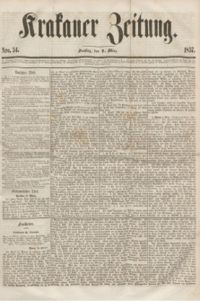 Krakauer Zeitung.[Jg.1], Nro. 54 (7 März 1857)