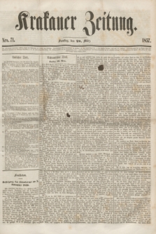 Krakauer Zeitung.[Jg.1], Nro. 71 (28 März 1857) + dod.