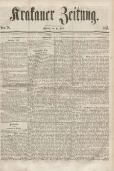 Krakauer Zeitung.[Jg.1], Nro. 78 (6 April 1857) + dod.