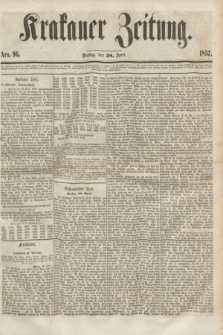 Krakauer Zeitung.[Jg.1], Nro. 96 (28 April 1857)