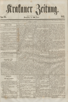 Krakauer Zeitung.[Jg.1], Nro. 98 (30 April 1857) + dod.