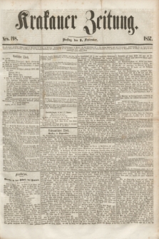 Krakauer Zeitung.[Jg.1], Nro. 198 (1 September 1857)