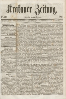 Krakauer Zeitung.[Jg.1], Nro. 217 (24 September 1857) + dod.